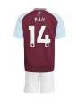 Aston Villa Pau Torres #14 Heimtrikotsatz für Kinder 2024-25 Kurzarm (+ Kurze Hosen)